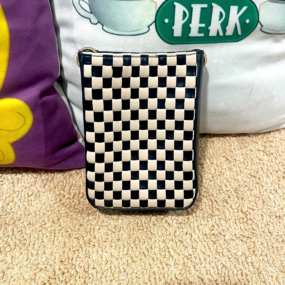 Checkered Cross body Purse